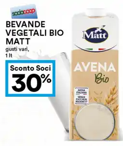 Coop Bevande vegetali bio MATT offerta