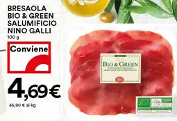 Coop Bresaola bio & green salumificio nino galli offerta
