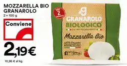 Coop Mozzarella bio GRANAROLO offerta