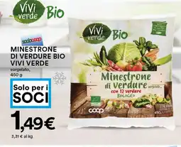 Coop Minestrone di verdure bio VIVI VERDE offerta