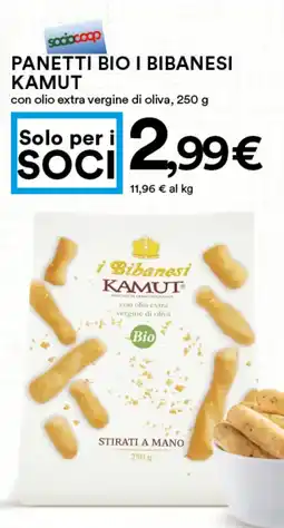 Coop Panetti bio i bibanesi KAMUT offerta