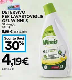 Coop Detersivo per lavastoviglie gel WINNI'S offerta