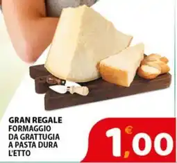 Premium Supermercati Gran regale formaggio da grattugia a pasta dura l'etto offerta
