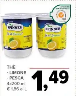 Todis Thè - limone - pesca SPINNER offerta