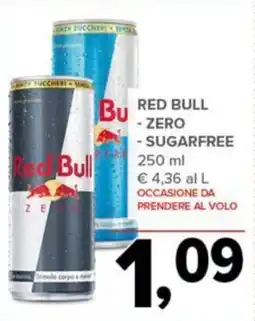 Todis Red bull - zero - sugarfree - sugarfree offerta