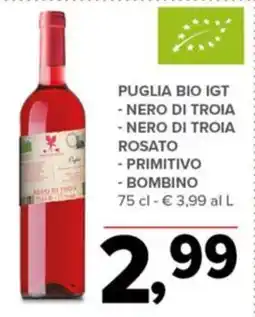 Todis Puglia bio IGT-Rosato offerta