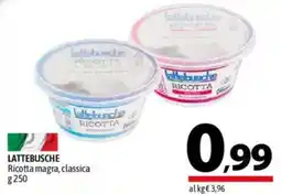 LATTEBUSCHE Ricotta magra, classica