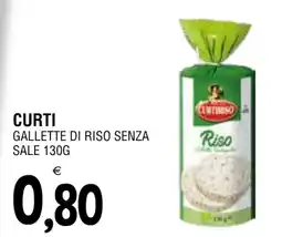 Al Discount Curti gallette di riso senza sale offerta
