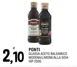 Al Discount Ponti glassa aceto balsamico modena/limone/alla soia IGP offerta