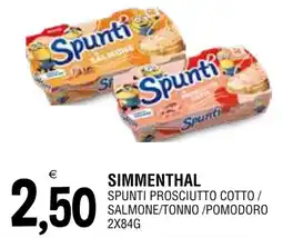 Al Discount Simmenthal spunti prosciutto cotto/salmone/tonno/pomodoro offerta