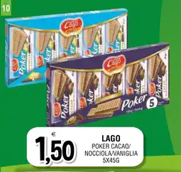 Al Discount Lago poker cacao/ nocciola/vaniglia offerta