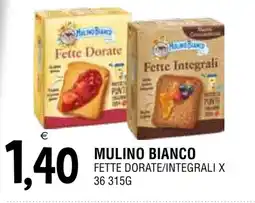 Al Discount Mulino bianco fette dorate/integrali X36 offerta