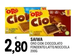 Al Discount Saiwa oro ciok cioccolato fondente/latte/nocciola offerta