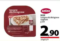A&O SELEX Lasagne alla Bolognese surgelate offerta