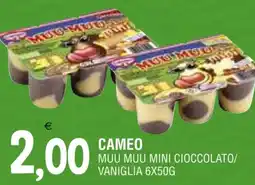 Al Discount Cameo muu muu mini cioccolato/ vaniglia offerta