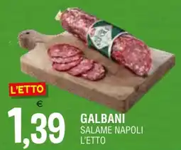 Al Discount Galbani salame napoli l'etto offerta