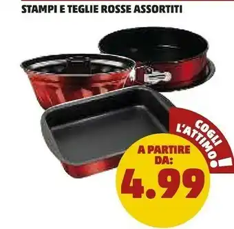 Stampi e teglie rosse