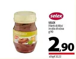 A&O SELEX Filetti di Alici in olio di oliva offerta