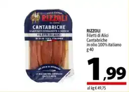 A&O RIZZOLI Filetti di Alici Cantabriche in olio 100% italiano offerta