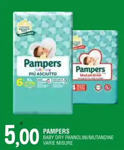 Al Discount Pampers baby dry pannolini/mutandine varie misure offerta