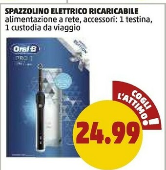 PENNY Spazzolino elettrico ricaricabile offerta