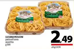 A&O LUCIANA MOSCONI pasta all'uovo assortita offerta