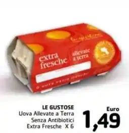 Market Pinco LE GUSTOSE Uova Allevate a Terra Senza Antibiotici Extra Fresche offerta