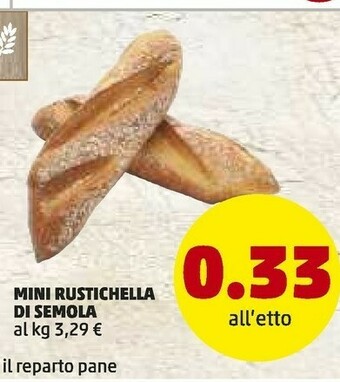 PENNY Mini rustichella di semola offerta