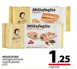 A&O MATILDE VICENZI millefoglie mini snack, classiche, glassate offerta