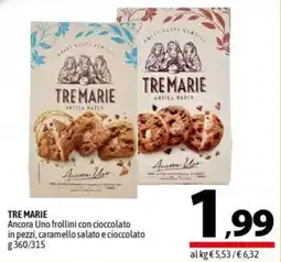 A&O TRE MARIE Ancora Uno frollini con cioccolato in pezzi, caramello salato e cioccolato offerta