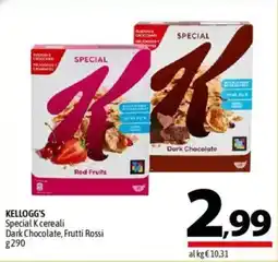 A&O KELLOGG'S Special K cereali Dark Chocolate, Frutti Rossi offerta
