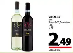 A&O VERONELLO vini Soave DOC, Bardolino DOC offerta
