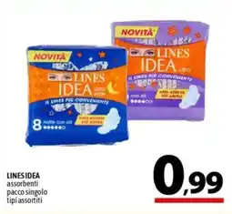A&O LINES IDEA assorbenti pacco singolo tipi assortiti offerta