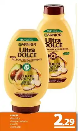 A&O GARNIER ultra dolce shampoo/balsamo assortito offerta