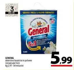 A&O GENERAL detersivo lavatrice in polvere Universale 5in1 offerta