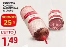 Crai Pancetta coppata magrissima il colle offerta