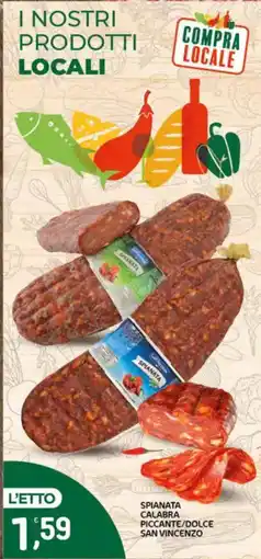 Crai Spianata calabra piccante/dolce san vincenzo offerta