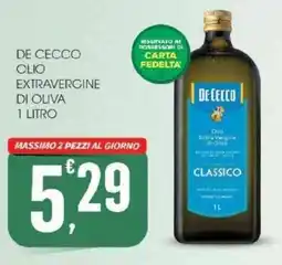 Vibian De cecco olio extravergine di oliva offerta