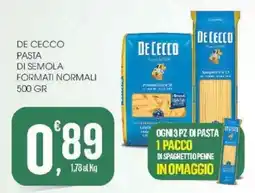 Vibian De cecco pasta di semola formati normali offerta