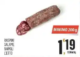 Vibian Raspini salame napoli l'etto offerta