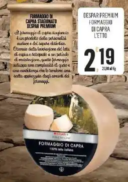 Vibian Despar premium formaggio di capra l'etto offerta