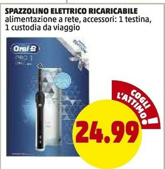 PENNY Spazzolino elettrico ricaricabile offerta