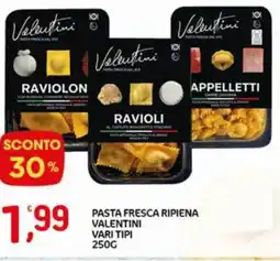 Crai Pasta fresca ripiena valentini vari tipi offerta