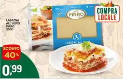 Lasagna all'uovo pirro