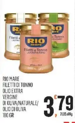 Vibian Rio mare filetti di tonno olio extra vergine di oliva/naturale/ olio di oliva offerta