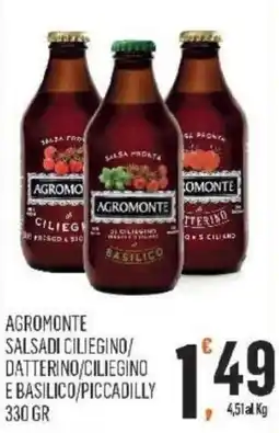 Vibian Agromonte salsadi ciliegino/ datterino/ciliegino e basilico/piccadilly offerta