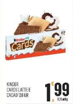 Vibian Kinder cards latte e cacao offerta