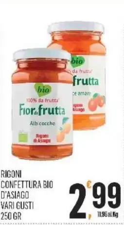 Rigoni confettura bio d'asiago vari gusti