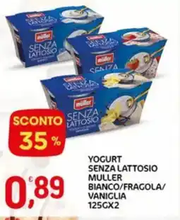 Crai Yogurt senza lattosio muller bianco/fragola/ vaniglia offerta