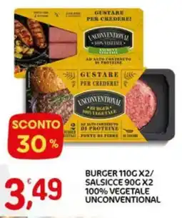 Crai Burger / salsicce 100% vegetale unconventional offerta
